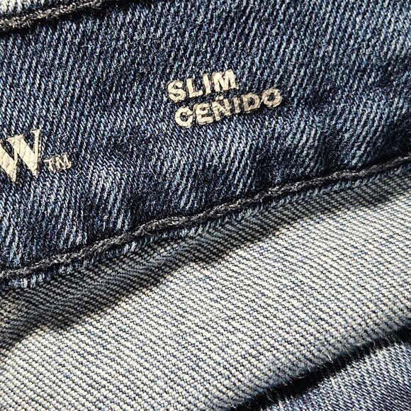 Goodfellow Slim Jeans Mens Size 38 X 32 Mid Rise Medium Wash Denim Pants - Picture 6 of 7